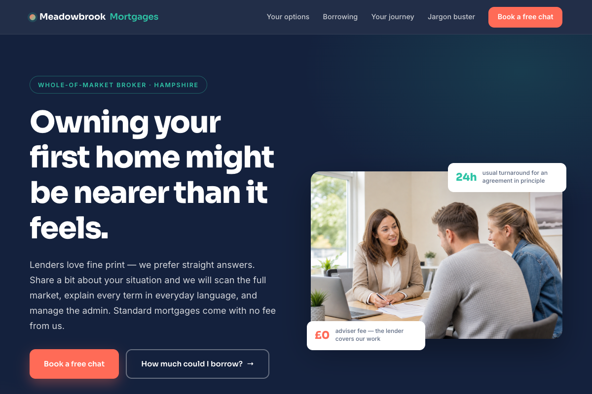 Mortgage Brokers website design preview